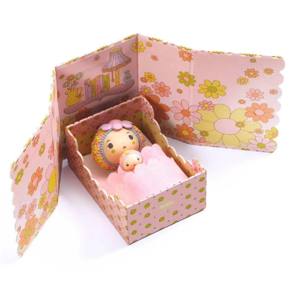 Non Communiqué Beige Tinyly - Rose Tinyroom - Djeco - Image 3