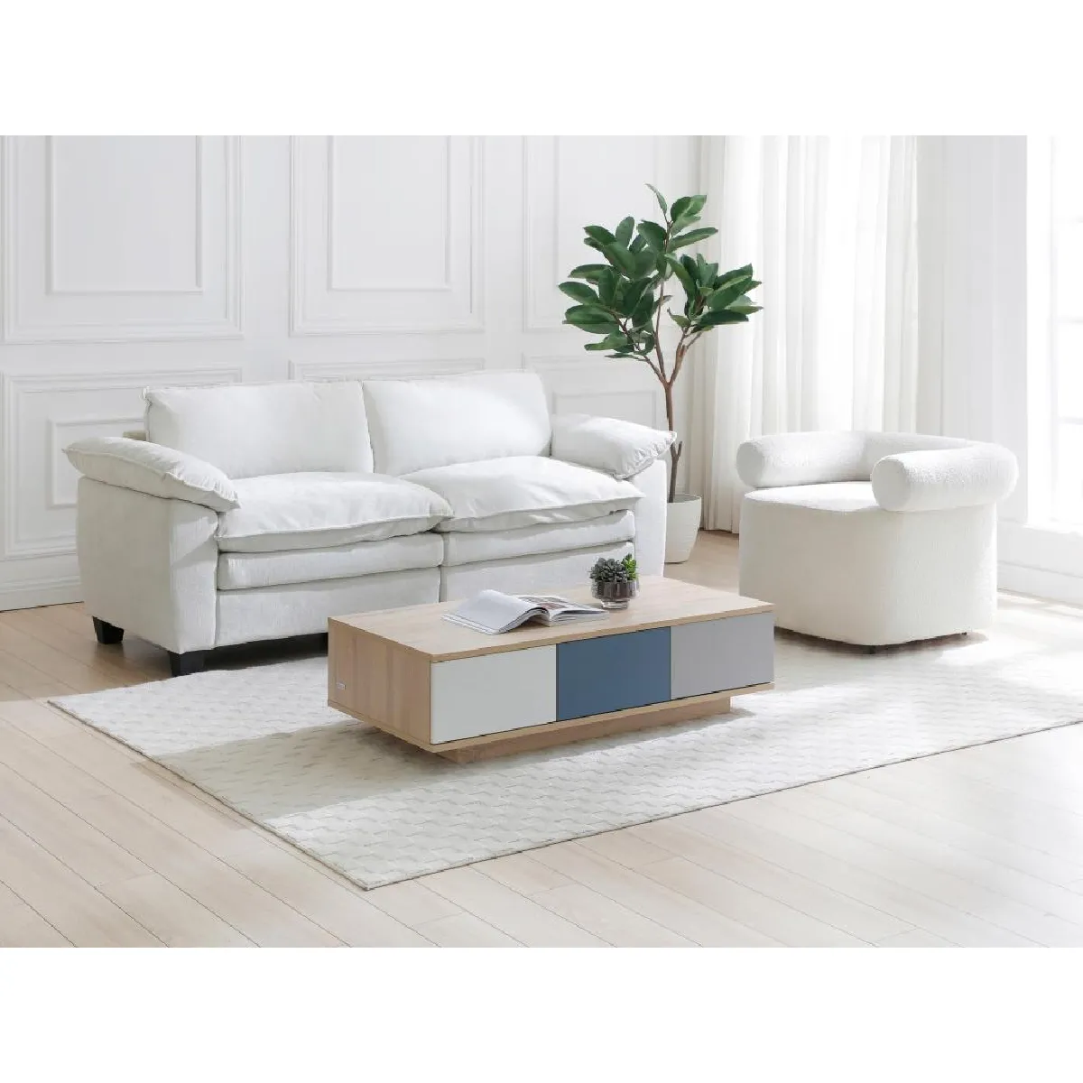 Comparer les prix de Vente-Unique Table basse FILUTIA - Multicolore