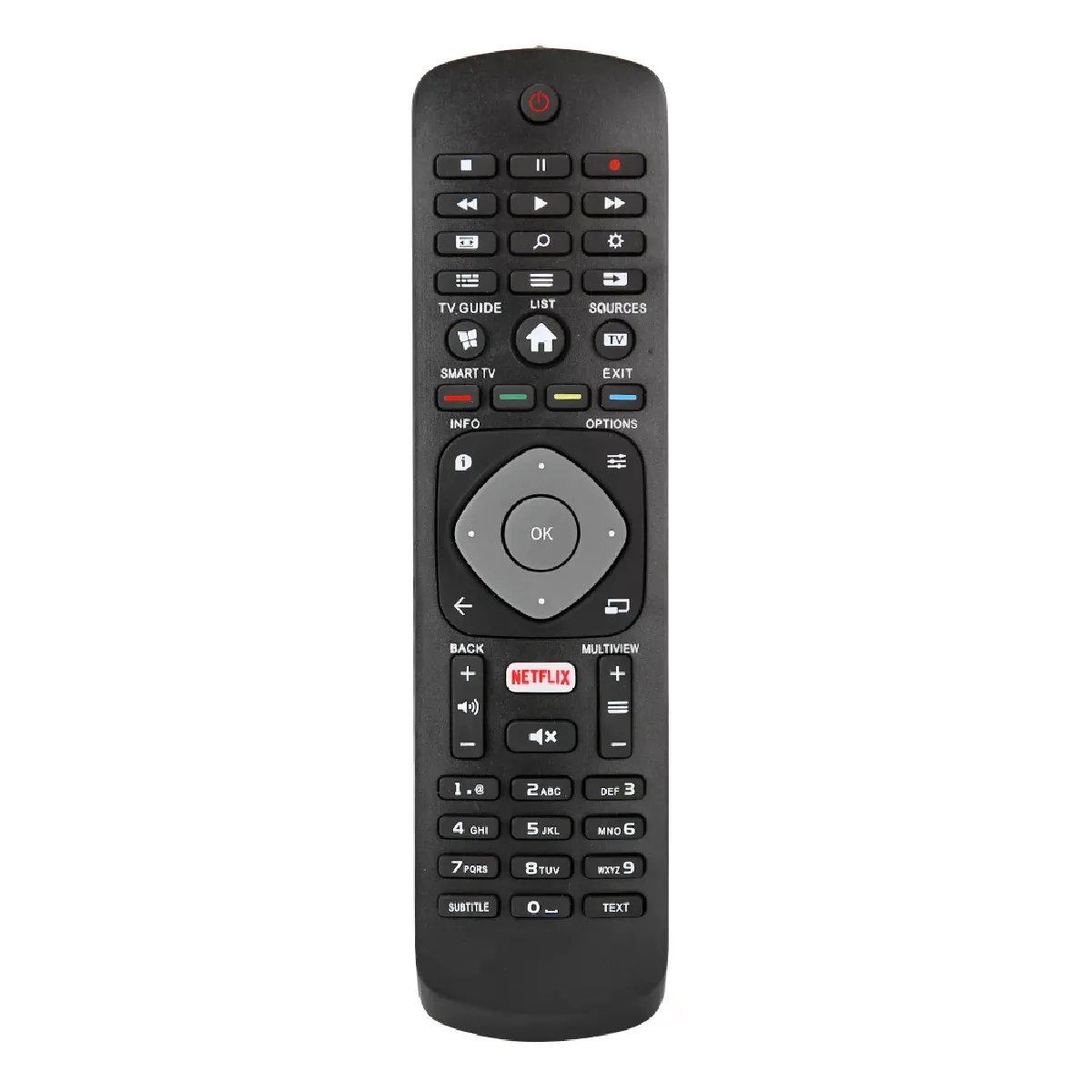 Générique Noir Télécommande Tv De Remplacement Philips