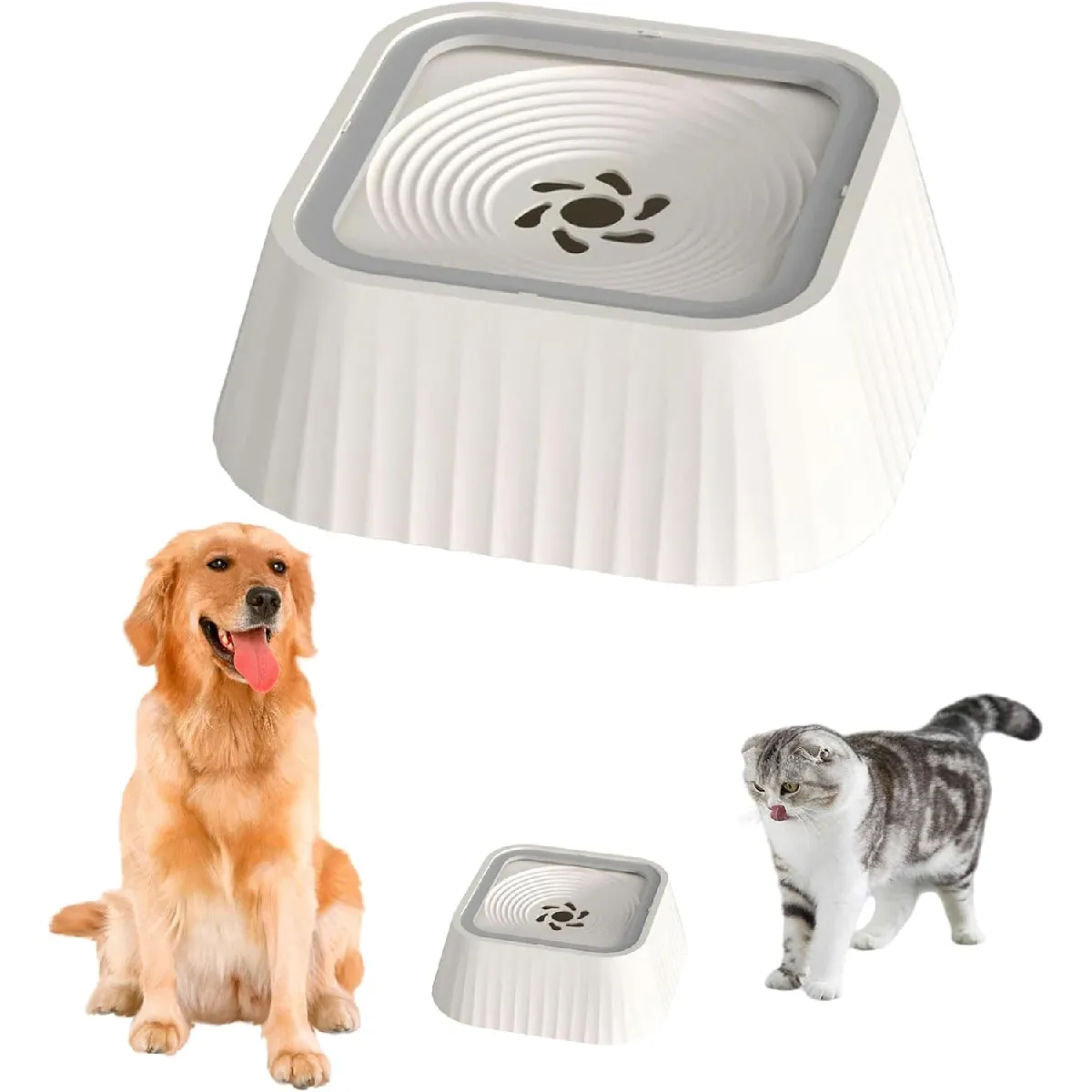 Meilleurs prix pour Gamelle à Eau Anti-éclaboussures 1.3L - Blanc