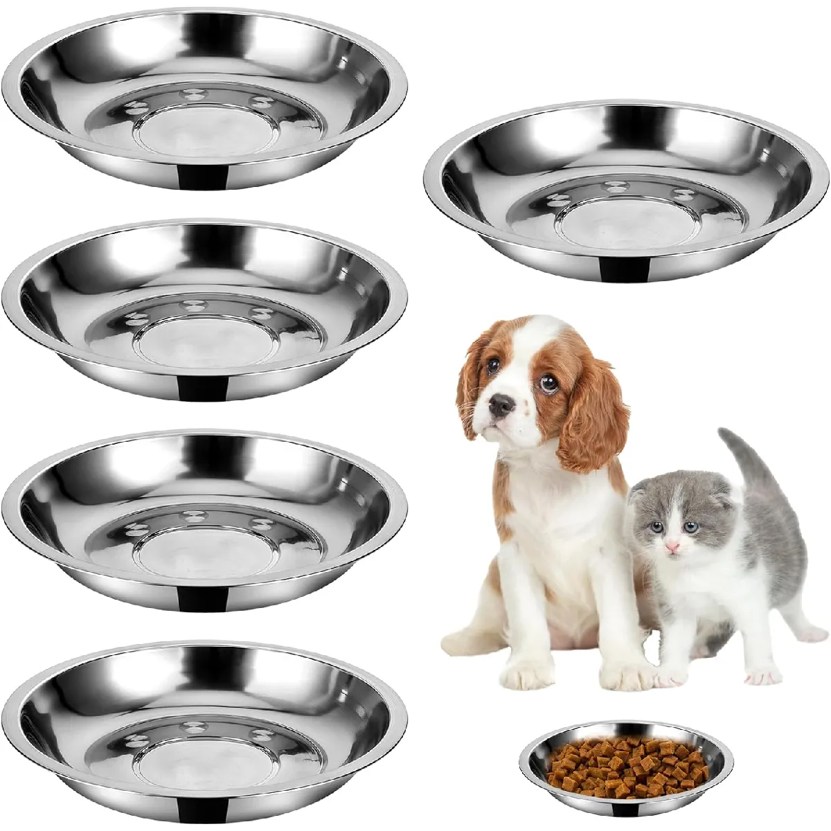 Meilleurs prix pour Vendos85 - 5 gamelles plates pour chat