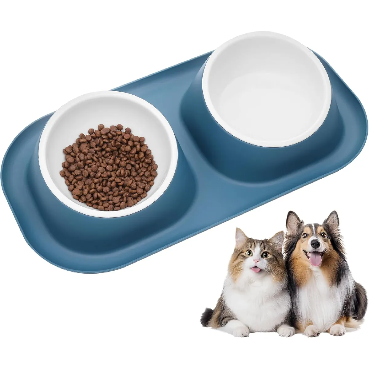 Meilleurs prix pour Vendos85 - Gamelle 800 ml pour chat et chien - Bleu