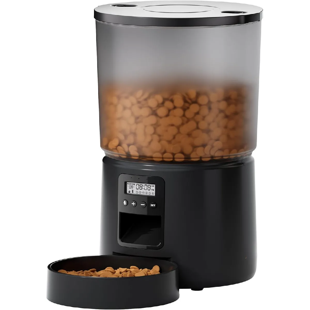 Comparer les prix de Distributeur Croquettes 5L Automatique - Noir