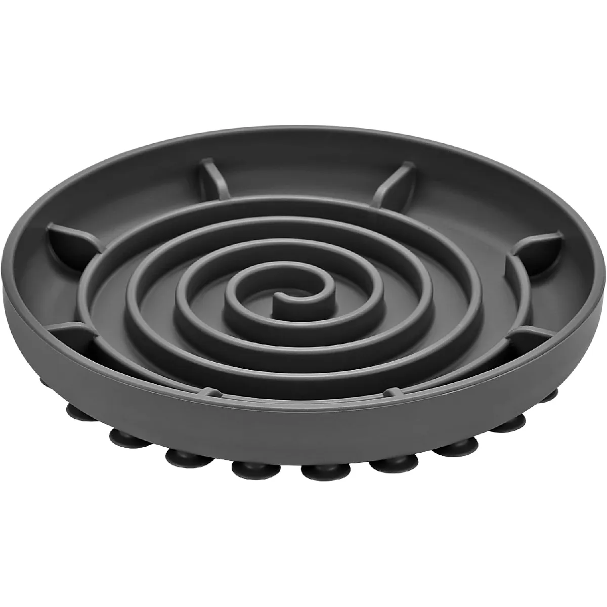 Vendos85 Gamelle anti-glouton pour chien en silicone - 25 cm - Gris foncé Vendos85 Gamelle anti-glouton pour chien en silicone - 25 cm - Gris foncé