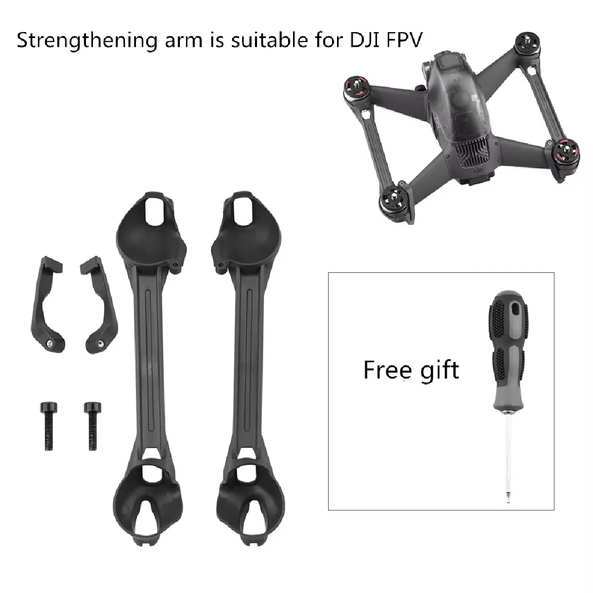 Renfort de bras pour DJI Drone FPV - Noir