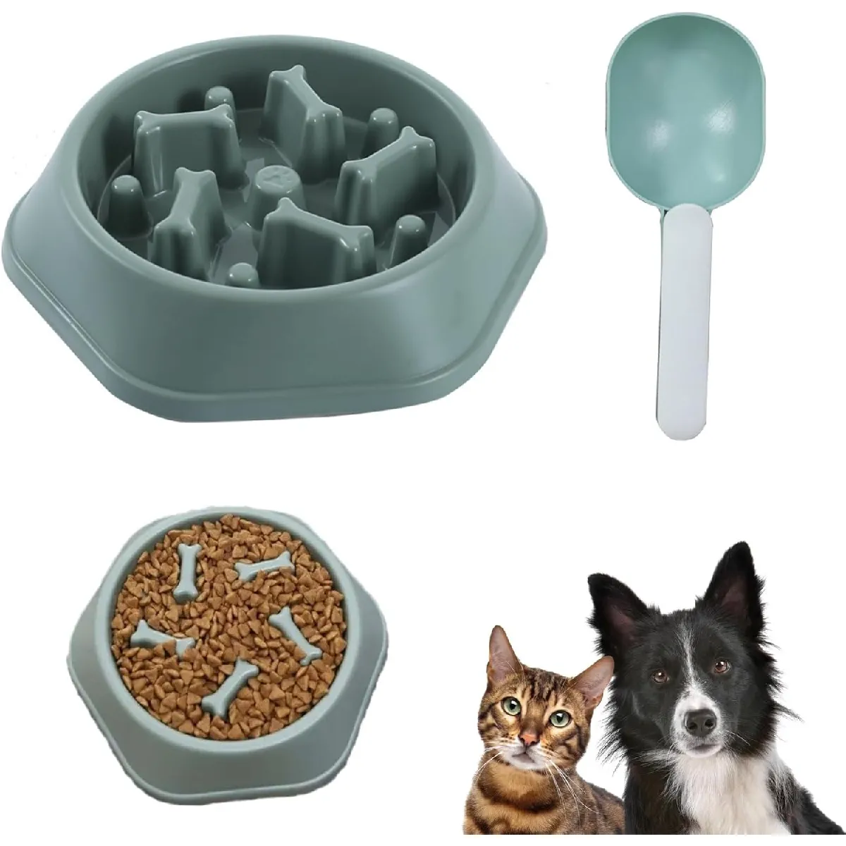 Comparer les prix de Gamelle Chien Alimentation Lente - Anti-glisse