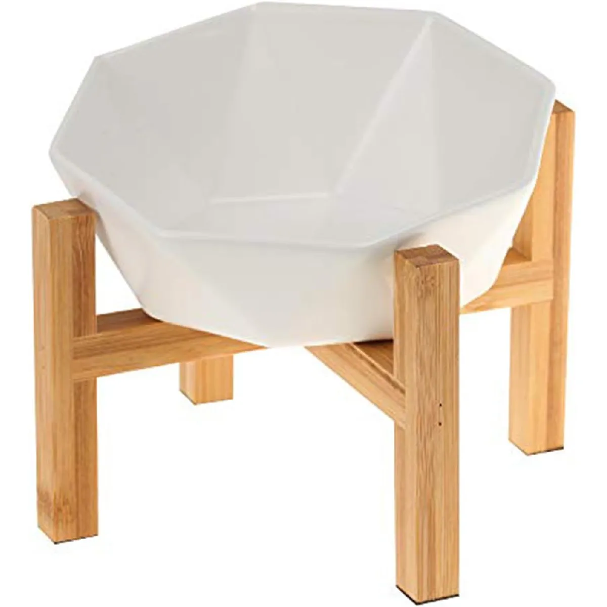 Comparer les prix de Gamelle Inclinée Blanc pour Chien et Chat en Céramique