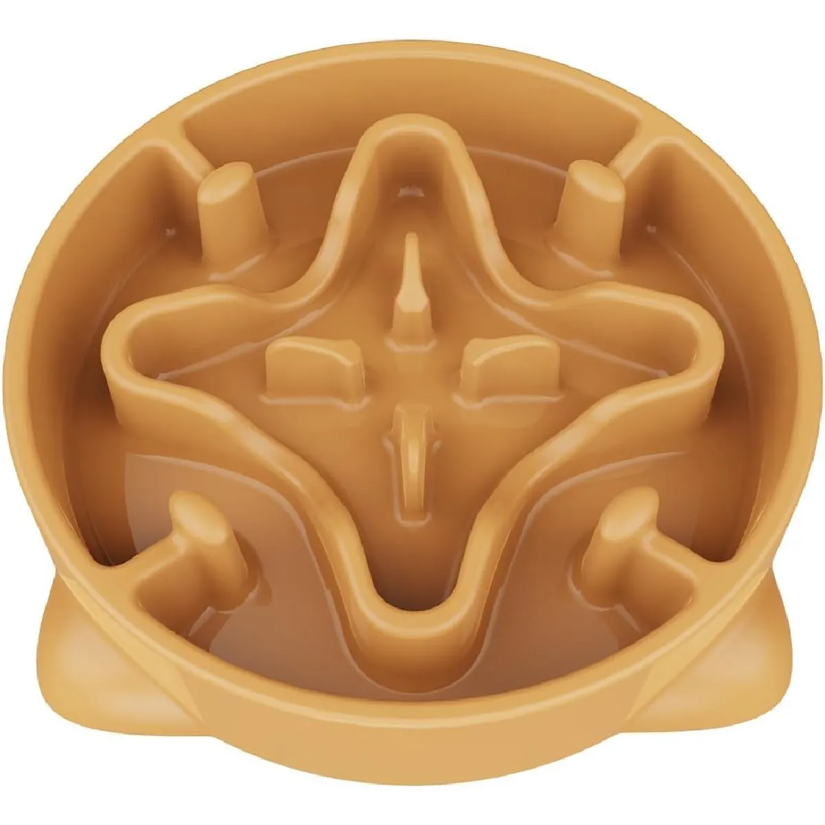 Comparer les prix de Vendos85 - Gamelle anti-glouton chien moyen 22 cm - Orange