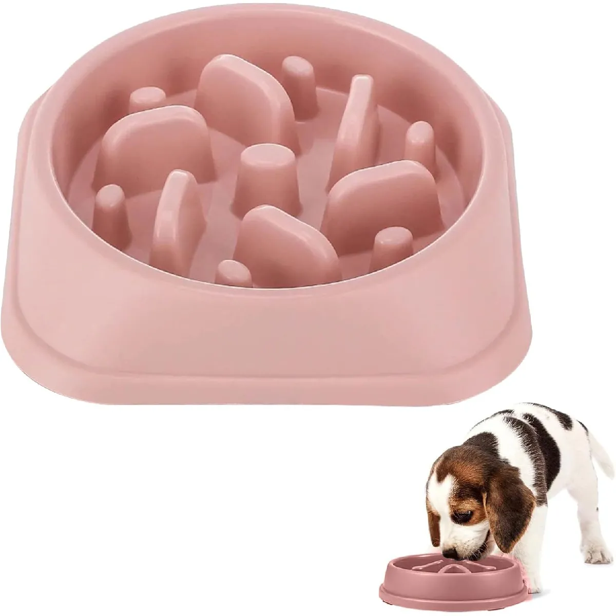 Meilleurs prix pour Gamelle Anti Glouton Chien Rose