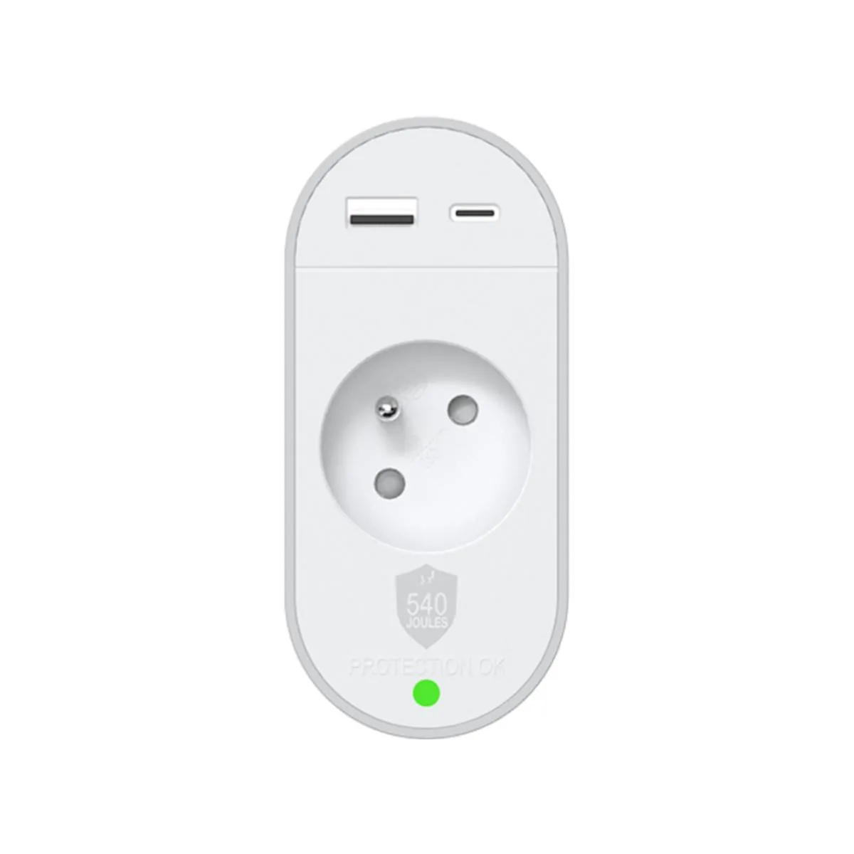 Force Power Parafoudre 1 Prise +Usb A+C 540J Eu - Image 2