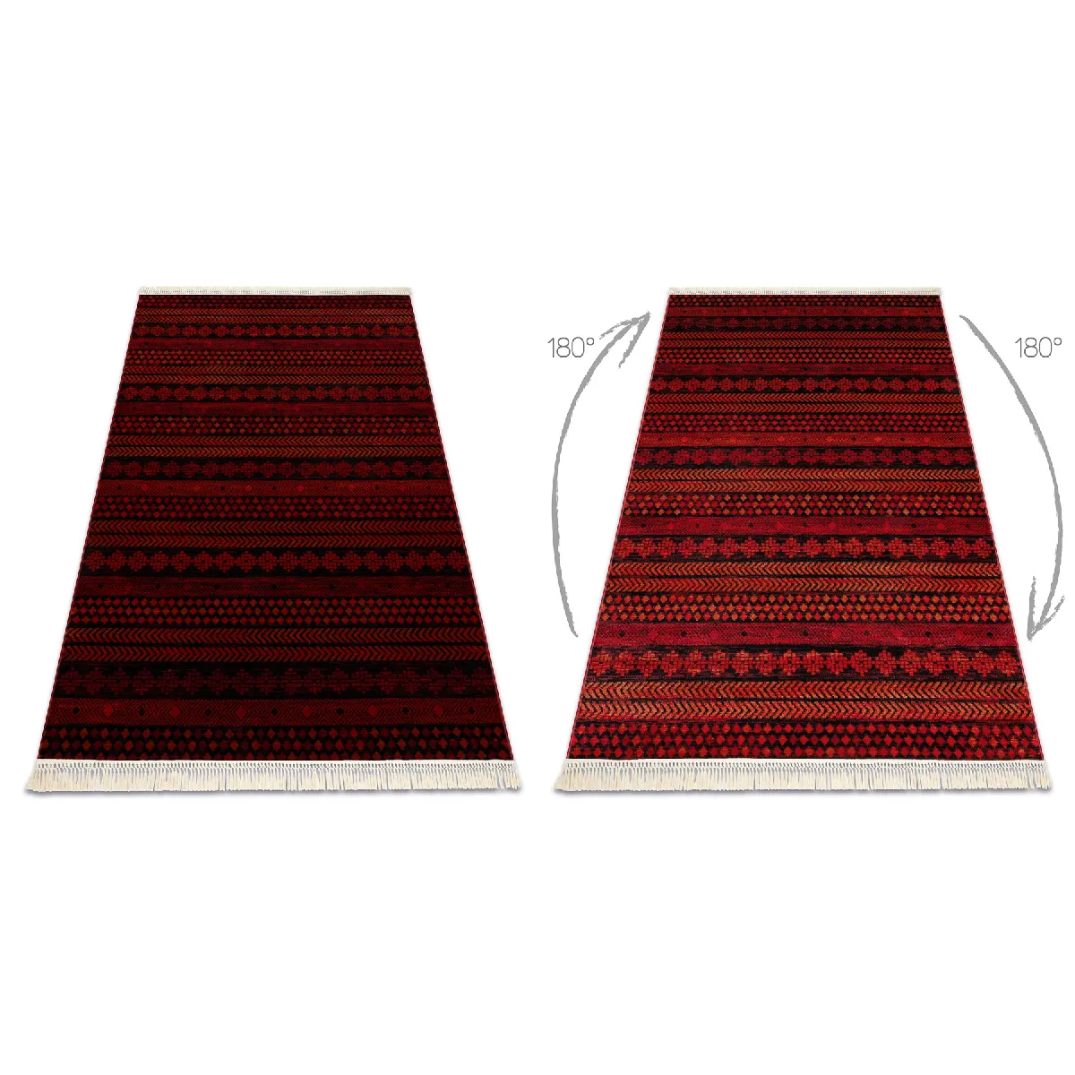 Grand Tapis Turc Oriental 100% Laine – 250x365 Cm – Multicolore