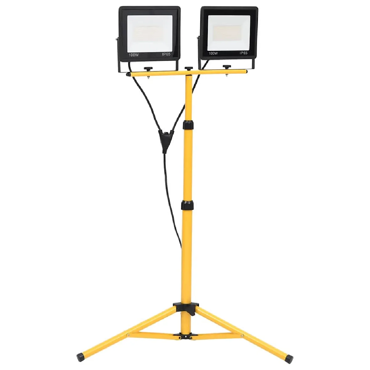 Vidaxl Blanc Projecteur À Led Avec Trépied 2X100 W Froid
