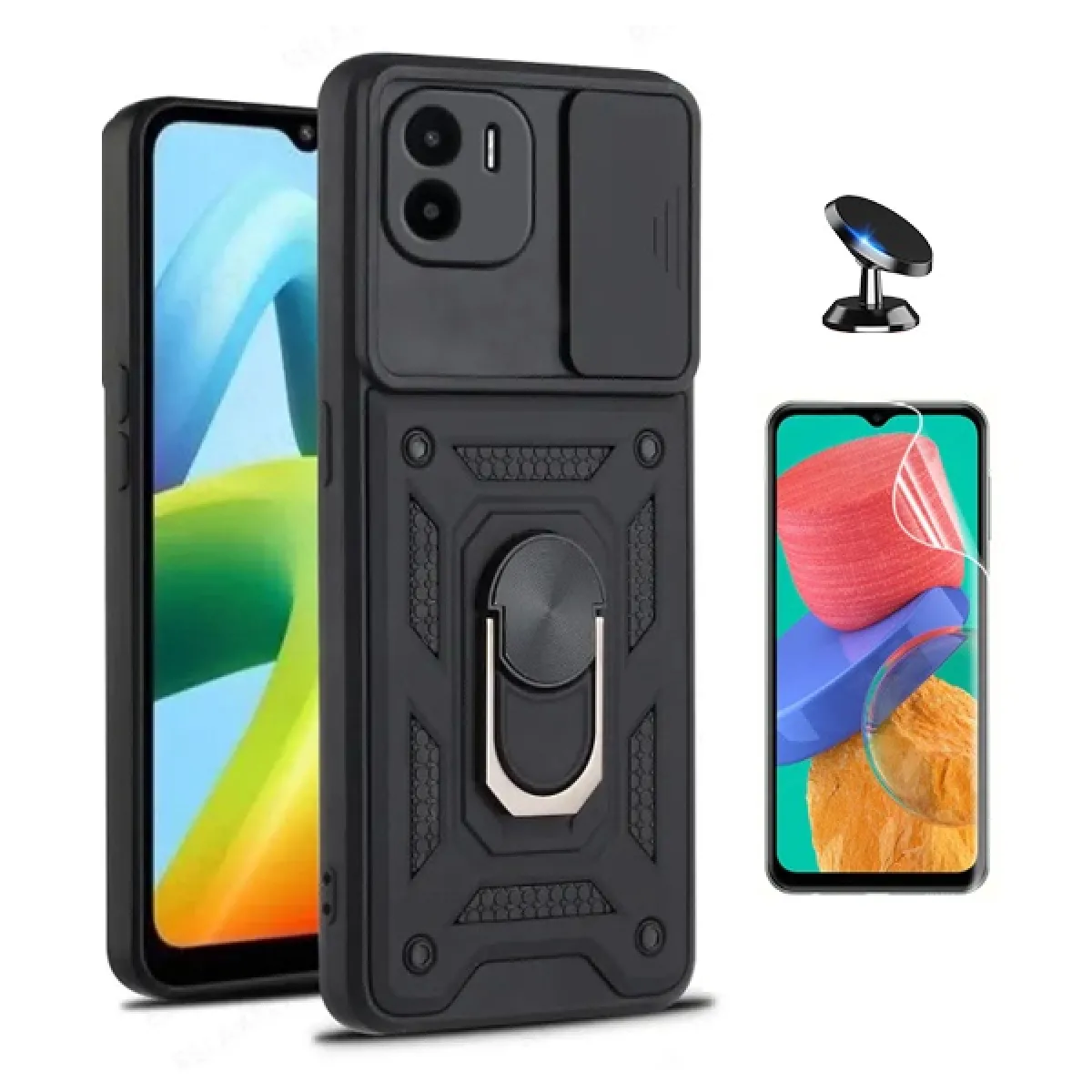 Phonecare Noir Kit Film Hydrogel Et Coque Défenseur Pour Xiaomi Poco C50