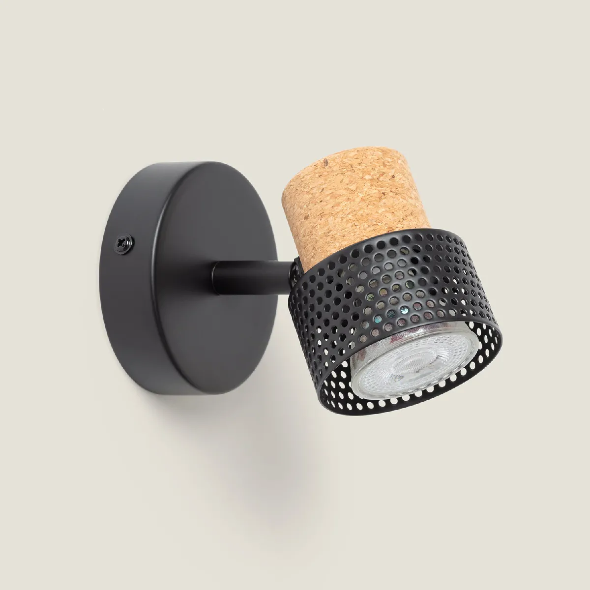 Ledkia Applique murale Liksy - Noir Ledkia Applique murale Liksy - Noir