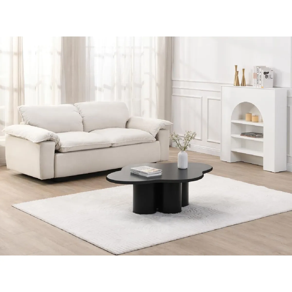 Meilleurs prix pour Vente-Unique Table YAVINA MDF - Noir