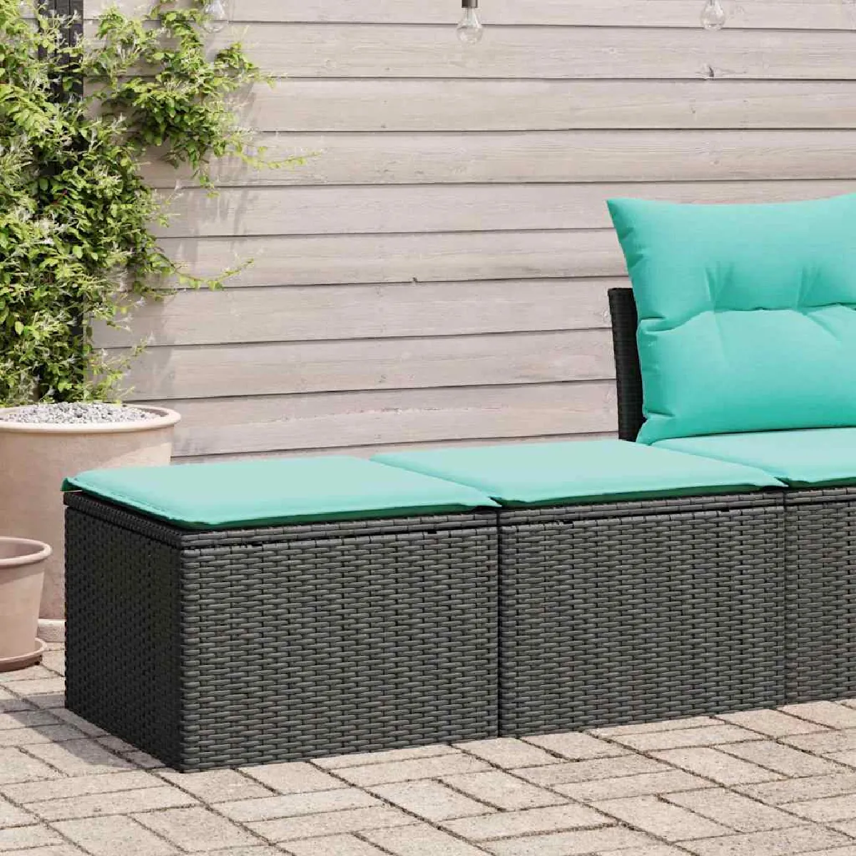 vidaXL Salon de jardin 2 pcs avec coussins - vue 3