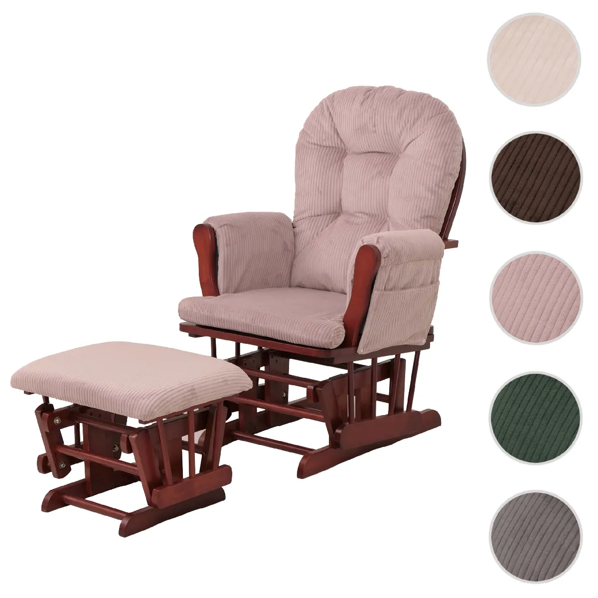 Mendler Fauteuil relax rocking chair - vue 2