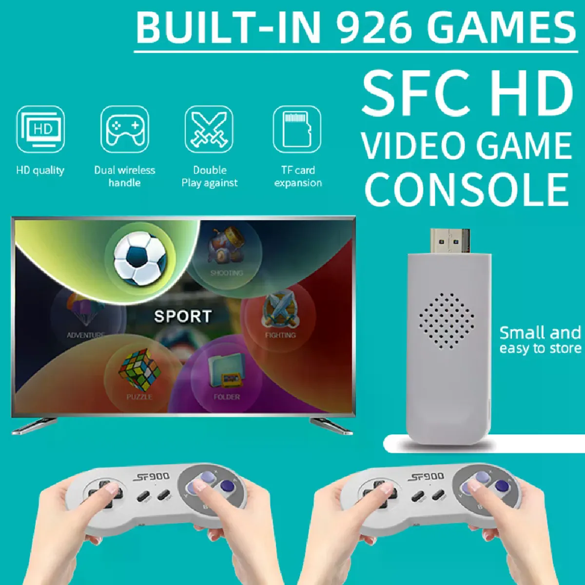 No card - Forêt verte - Console de jeu vidéo rétro X70, écran HD 7