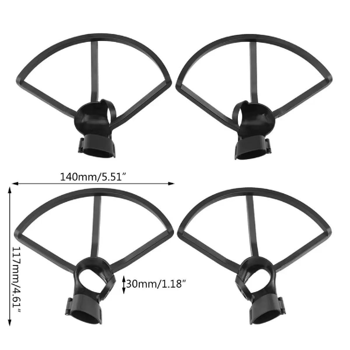 Anneau anti-collision pour drone - Noir