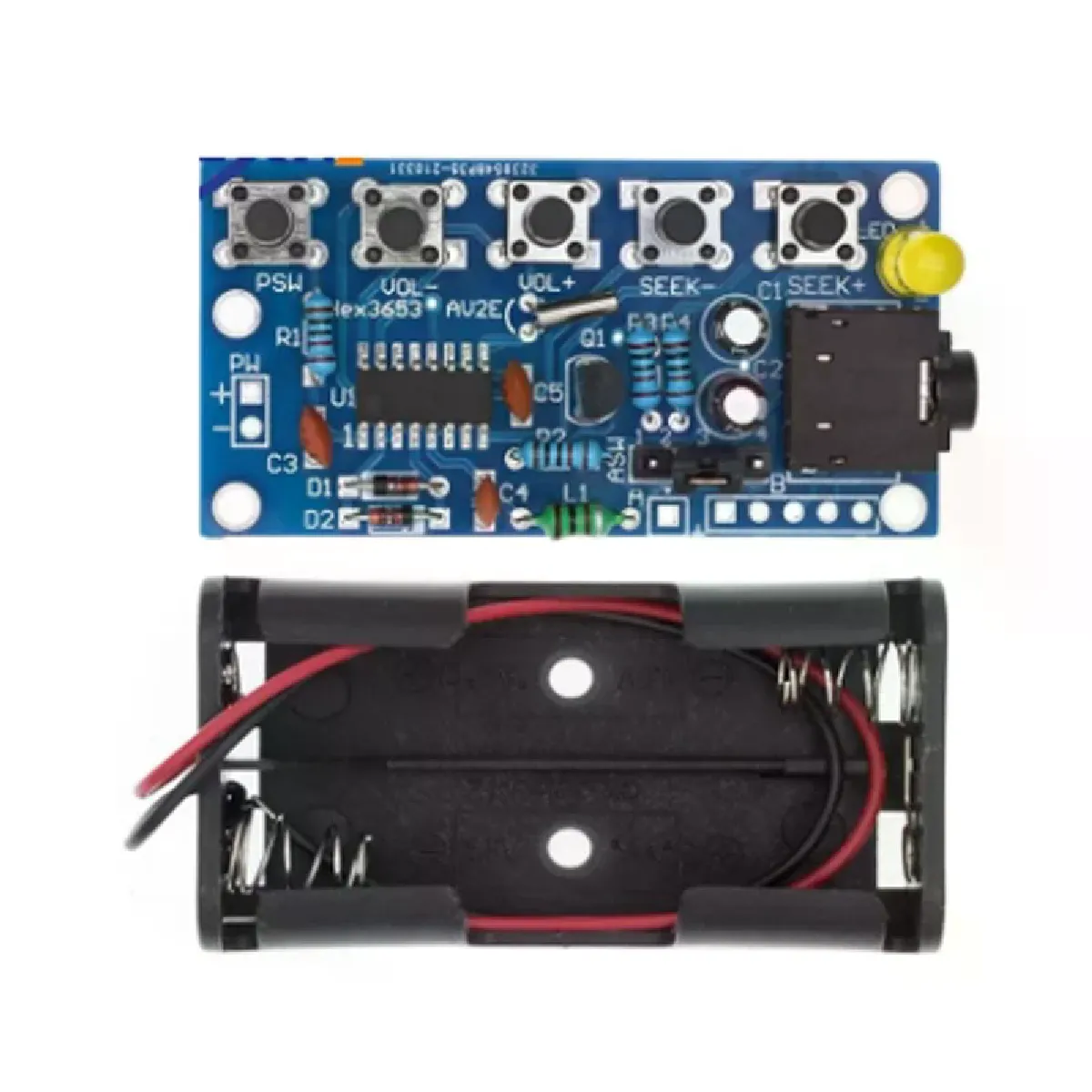 Générique Bleu Récepteur Radio Fm Stéréo Hifi