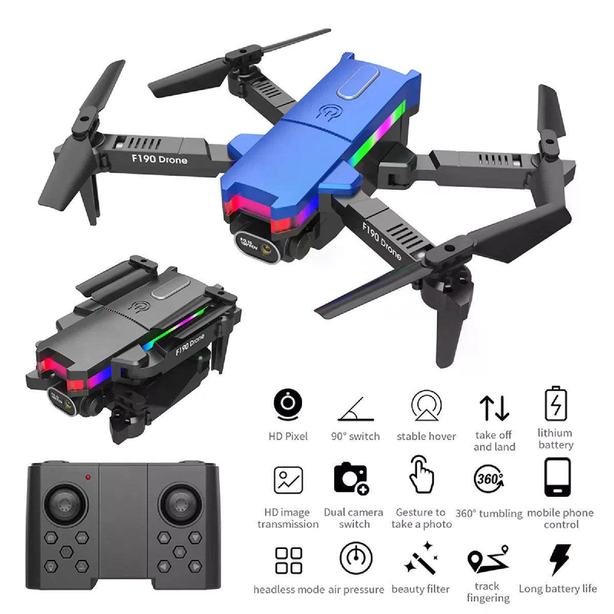 F190 MINI Drone FPV 4K