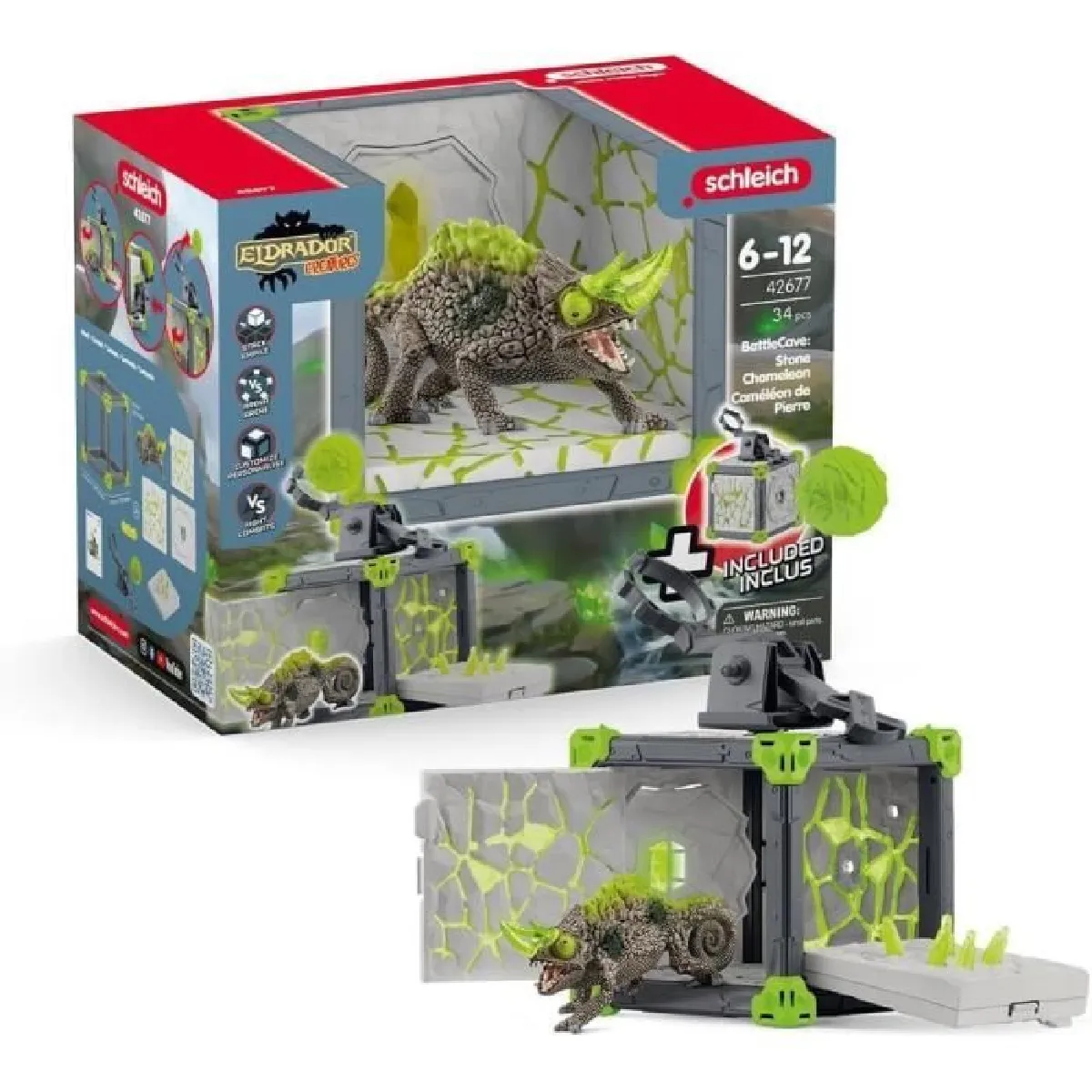 Schleich Figurine Caméléon De Pierre