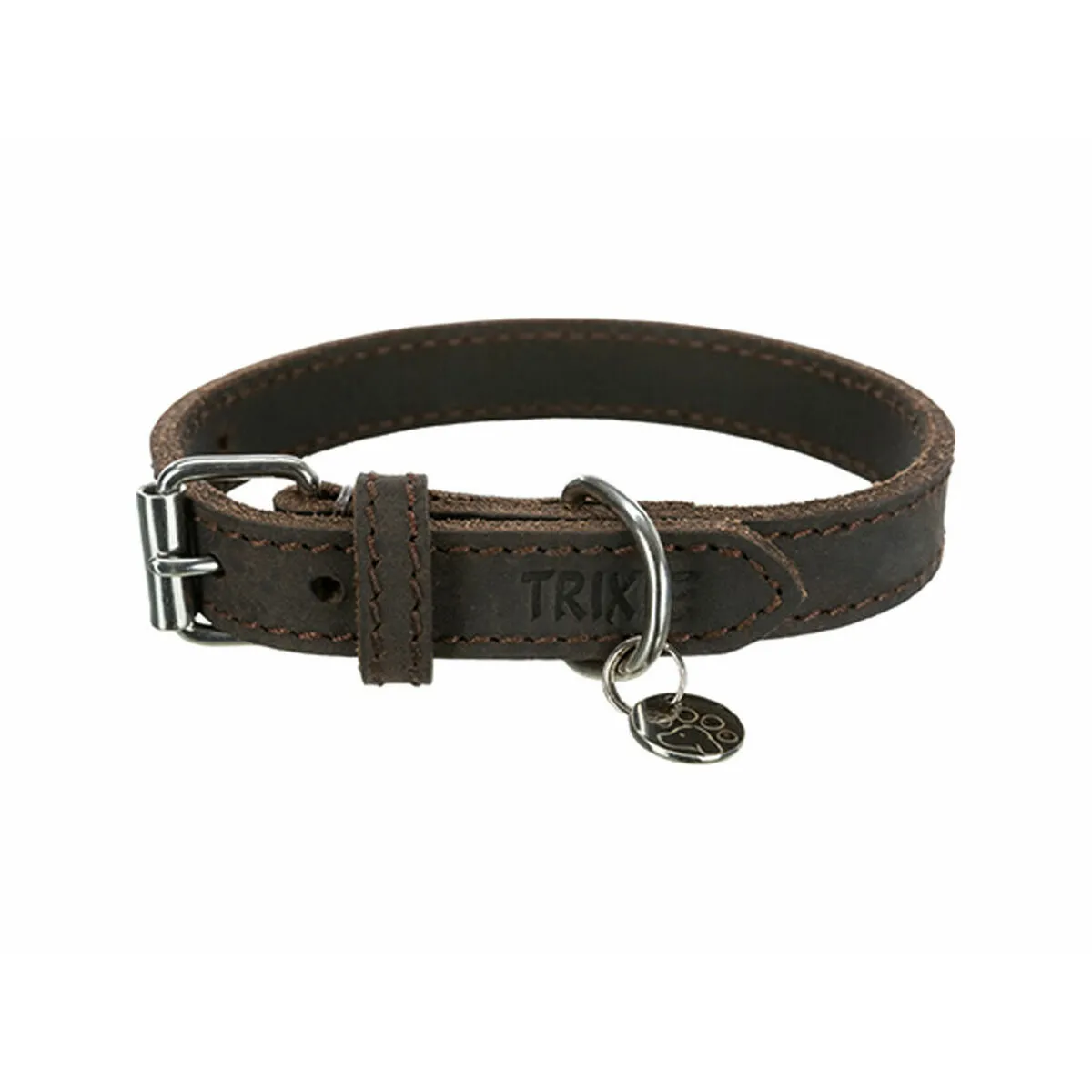 Trixie Rustic - Collier pour Chien Brun foncé XS/S Trixie Rustic - Collier pour Chien Brun foncé XS/S
