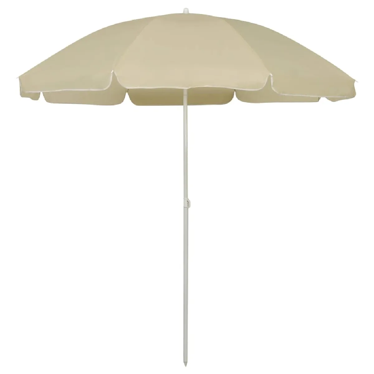 Vidaxl Parasol de plage 240 cm Beige - vue 3