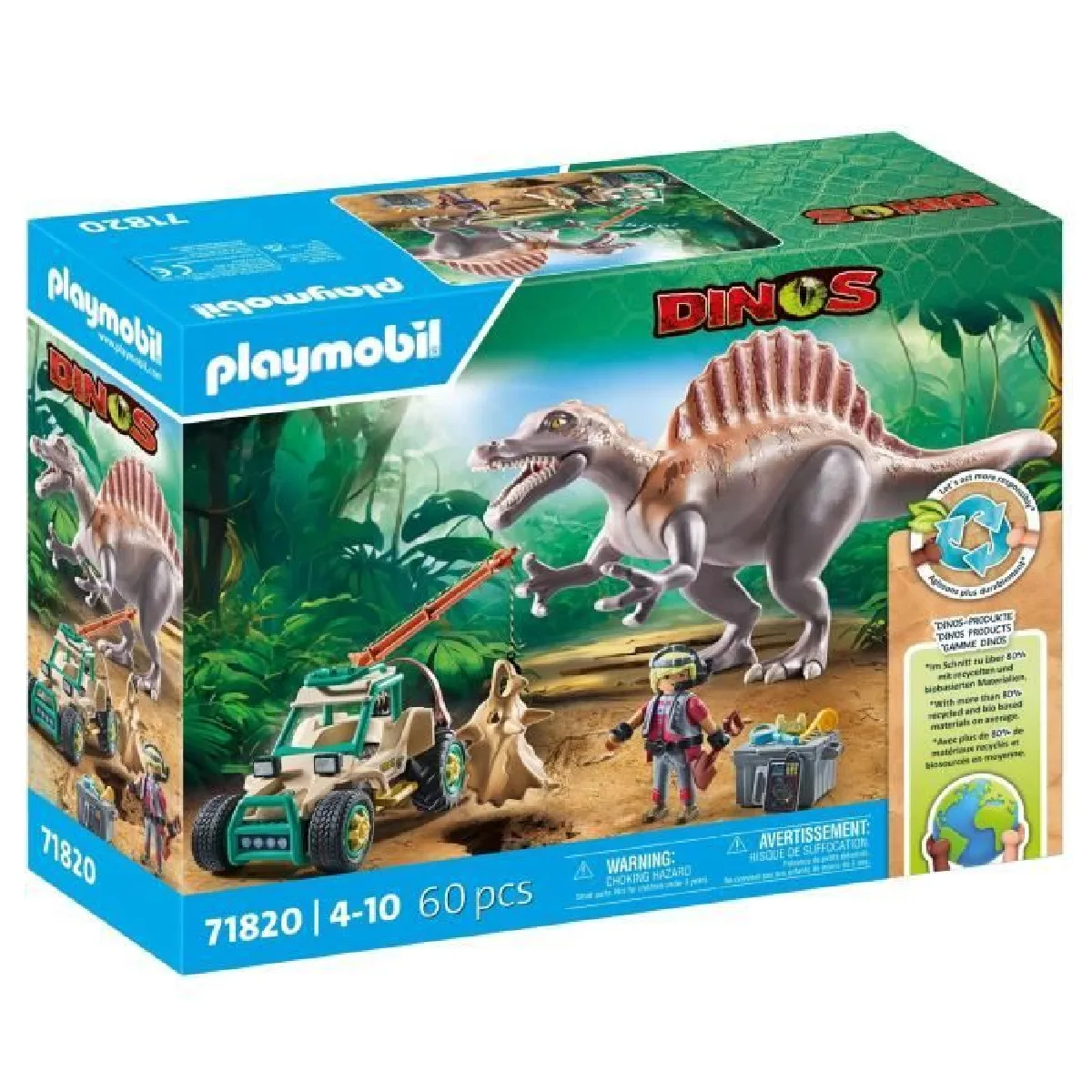 Playmobil 71820 Spinosaure - 60 pièces