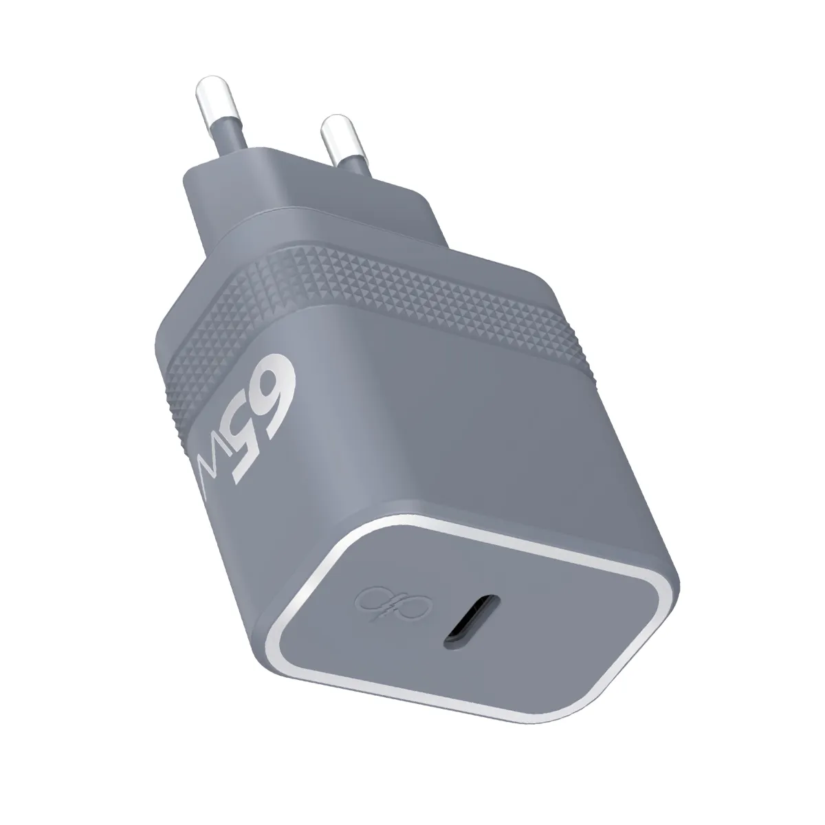 Force Gris Power Chargeur Usb-C 65W Power Delivery Ultragan Charge Rapîde