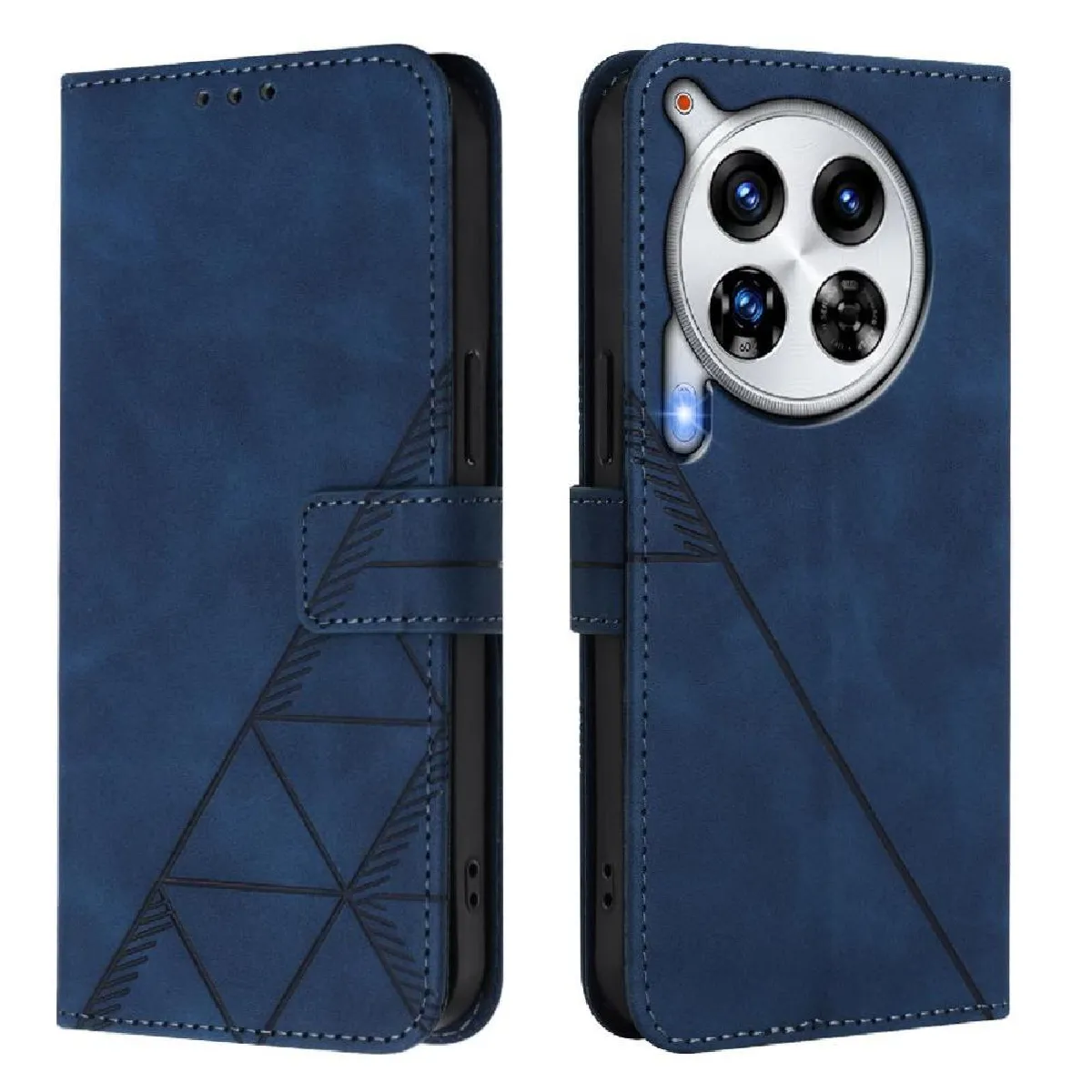 Générique Bleu Étui Portefeuille Magnétique Tecno Camon 30 Premier
