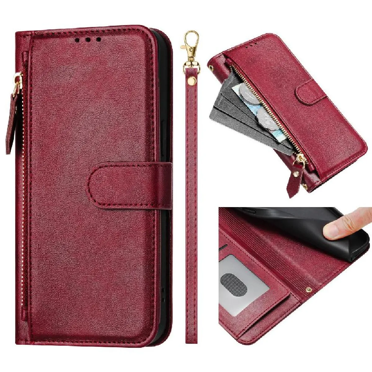Générique Rouge Étui Portefeuille Tecno Pop 6C