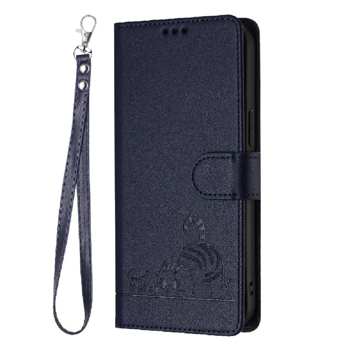Générique Bleu Coque Portefeuille Foxdock Realme V60 5G