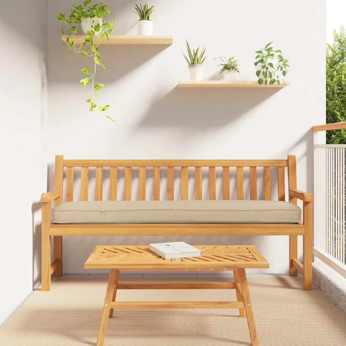 vidaXL Coussin d'extérieur Polyester Grand - vue 2