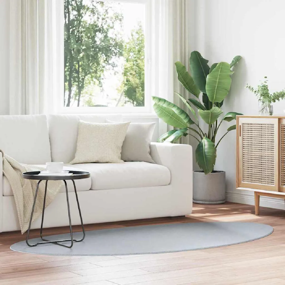 vidaXL Tapis HUARTE Pile court doux et lavable 100x200 cm - vue 2