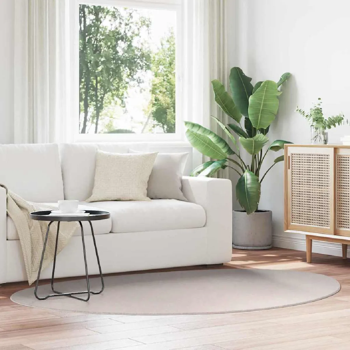 Tapis vidaXL 'HUARTE' Sable