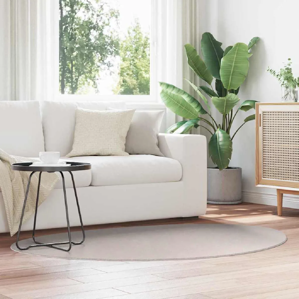 Tapis vidaXL 'HUARTE' Sable - vue 2