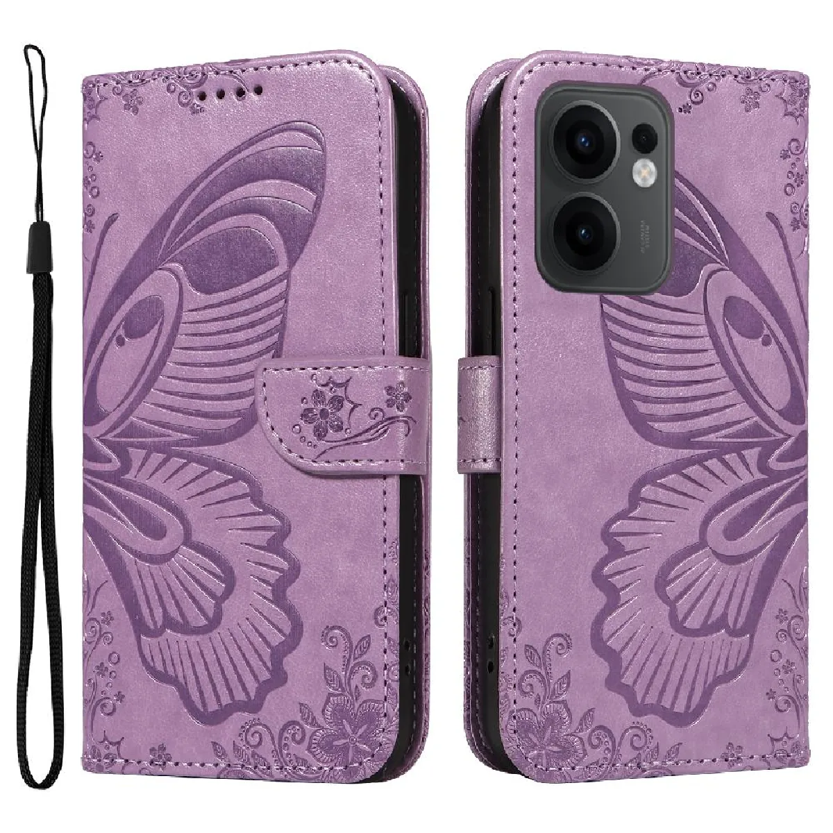 Générique Violet Flip Étui Oppo Reno 13F