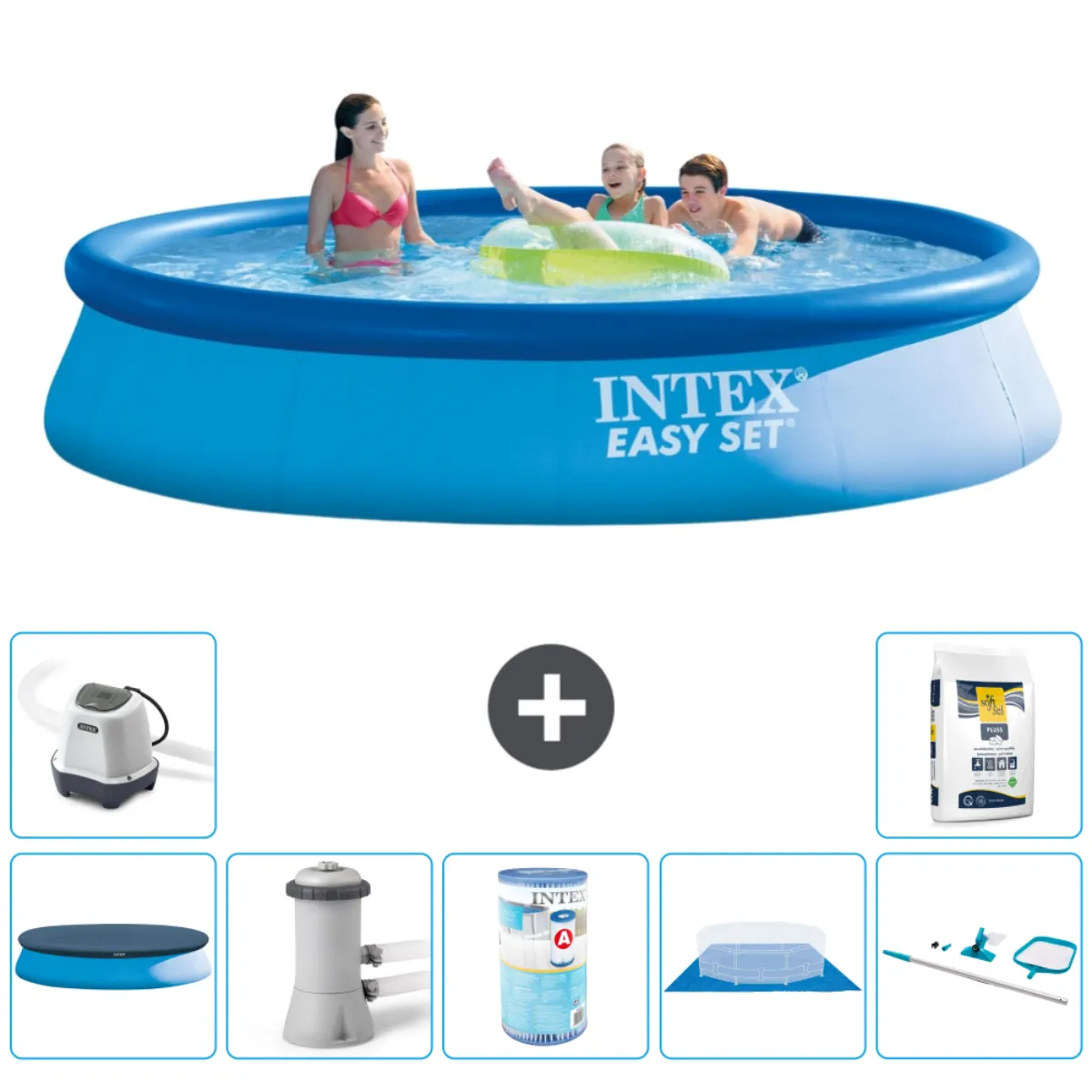 Intex Easy Set - 396x84 cm - Bleue