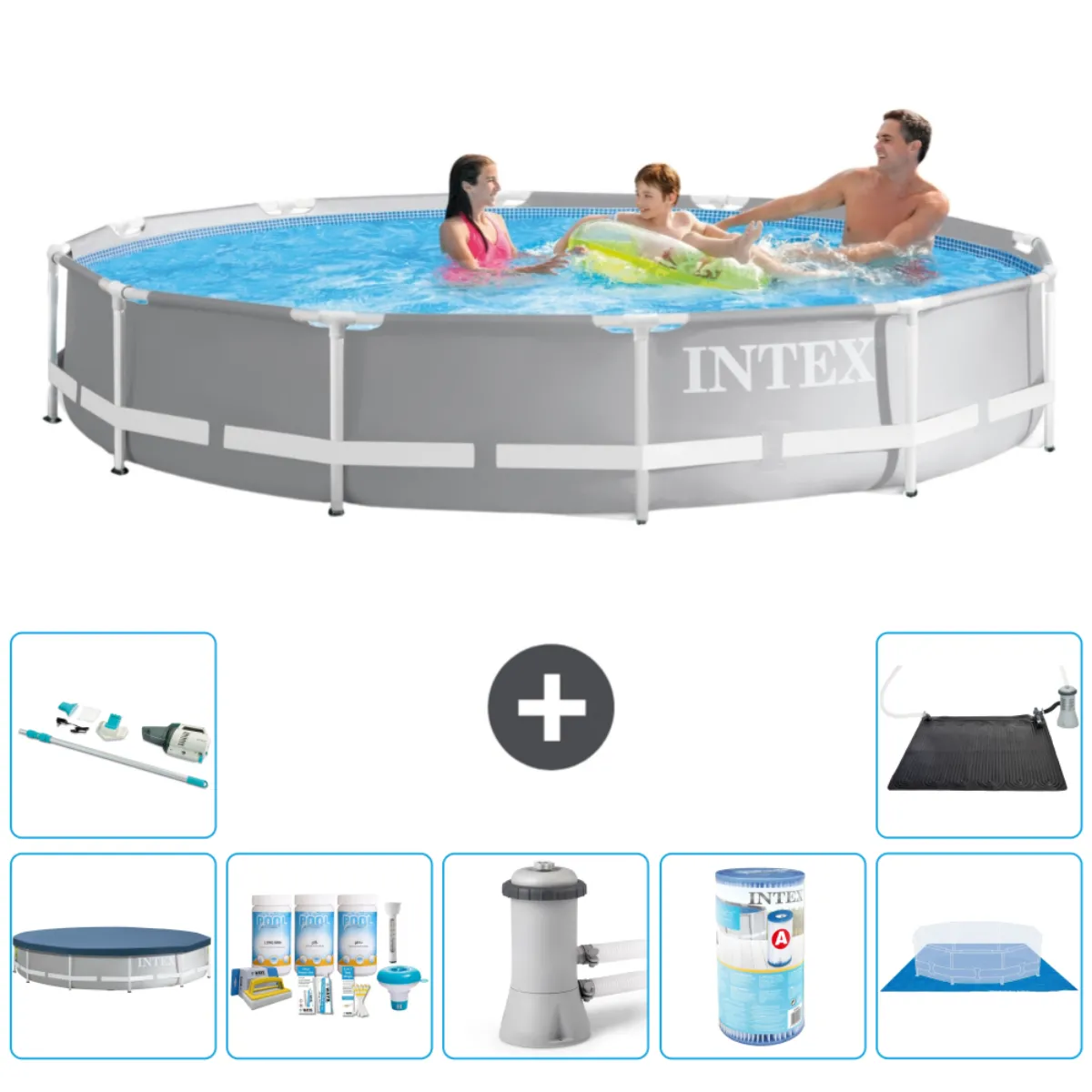 Intex Piscine Prism Frame Ronde 366 cm