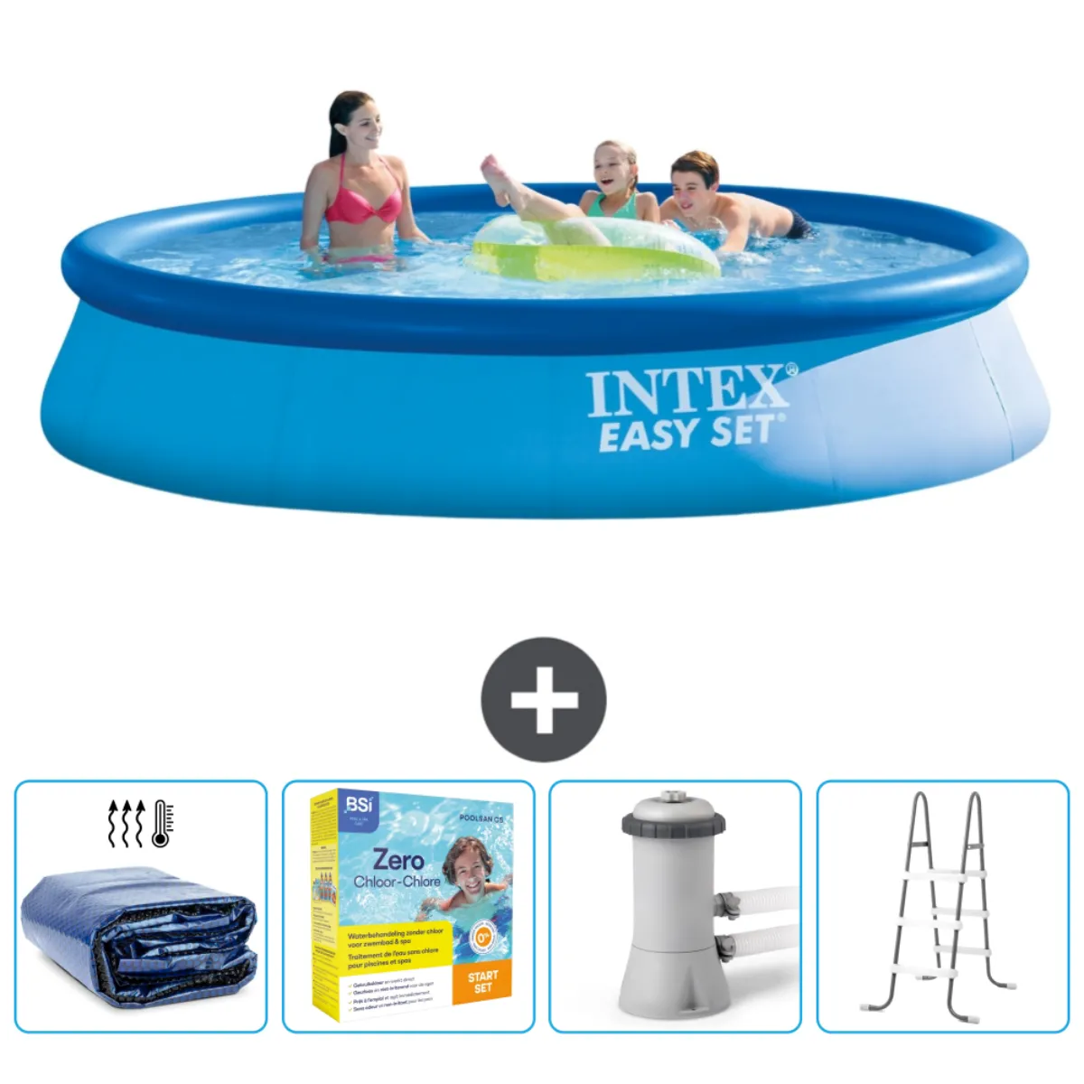 Intex Easy Set 396 x 84 cm - Bleue