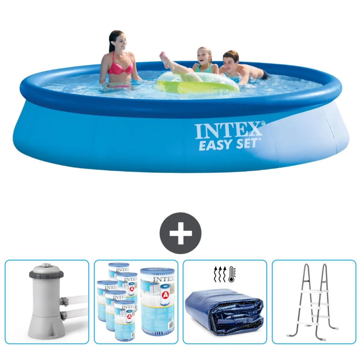 Intex Easy Set - 396x84 cm - Bleue
