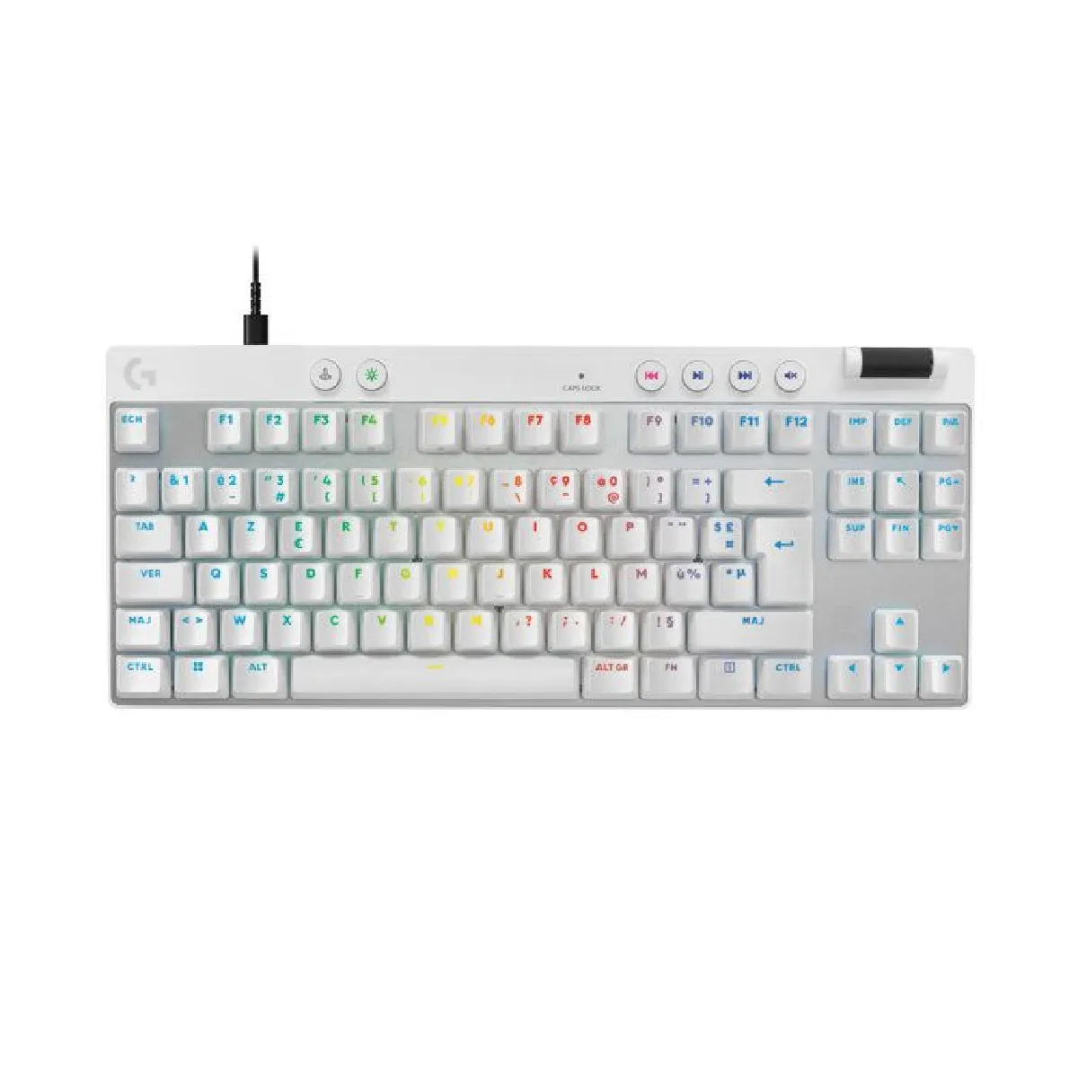 Logitech - G PRO X TKL RAPID - Clavier Gaming - Analogique Magnétique - TKL - Blanc - Image 7