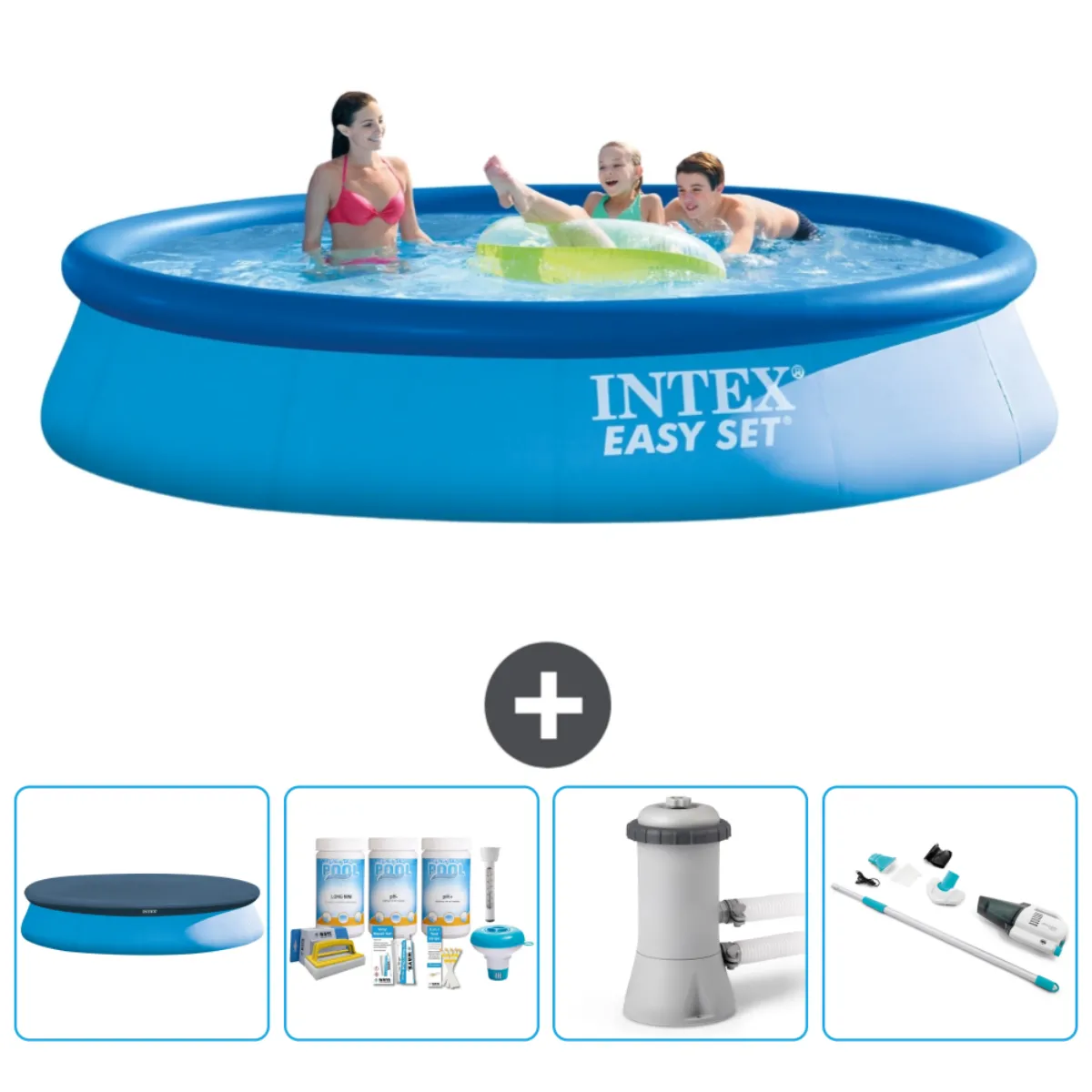Intex Easy Set 396 x 84 cm - Bleue