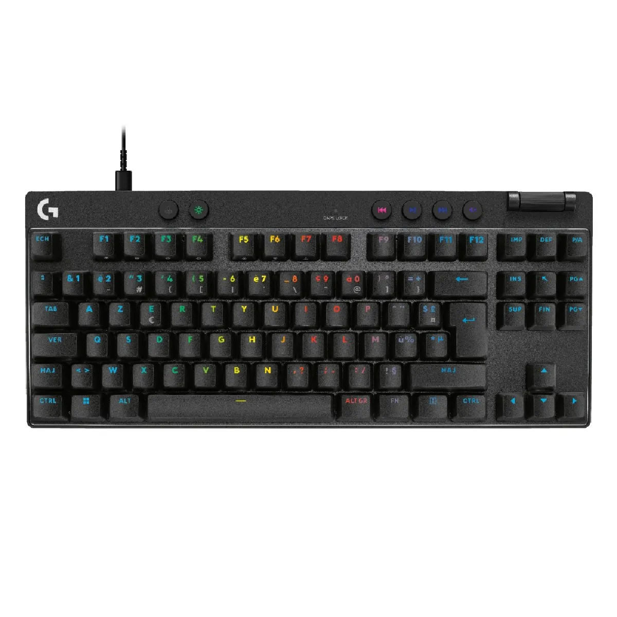Logitech Noir Clavier G Pro X Tkl Rapid, Gaming Filaire Sans Pave Numerique Avec Touches Analogiques Magnetiques, Rvb - Image 7