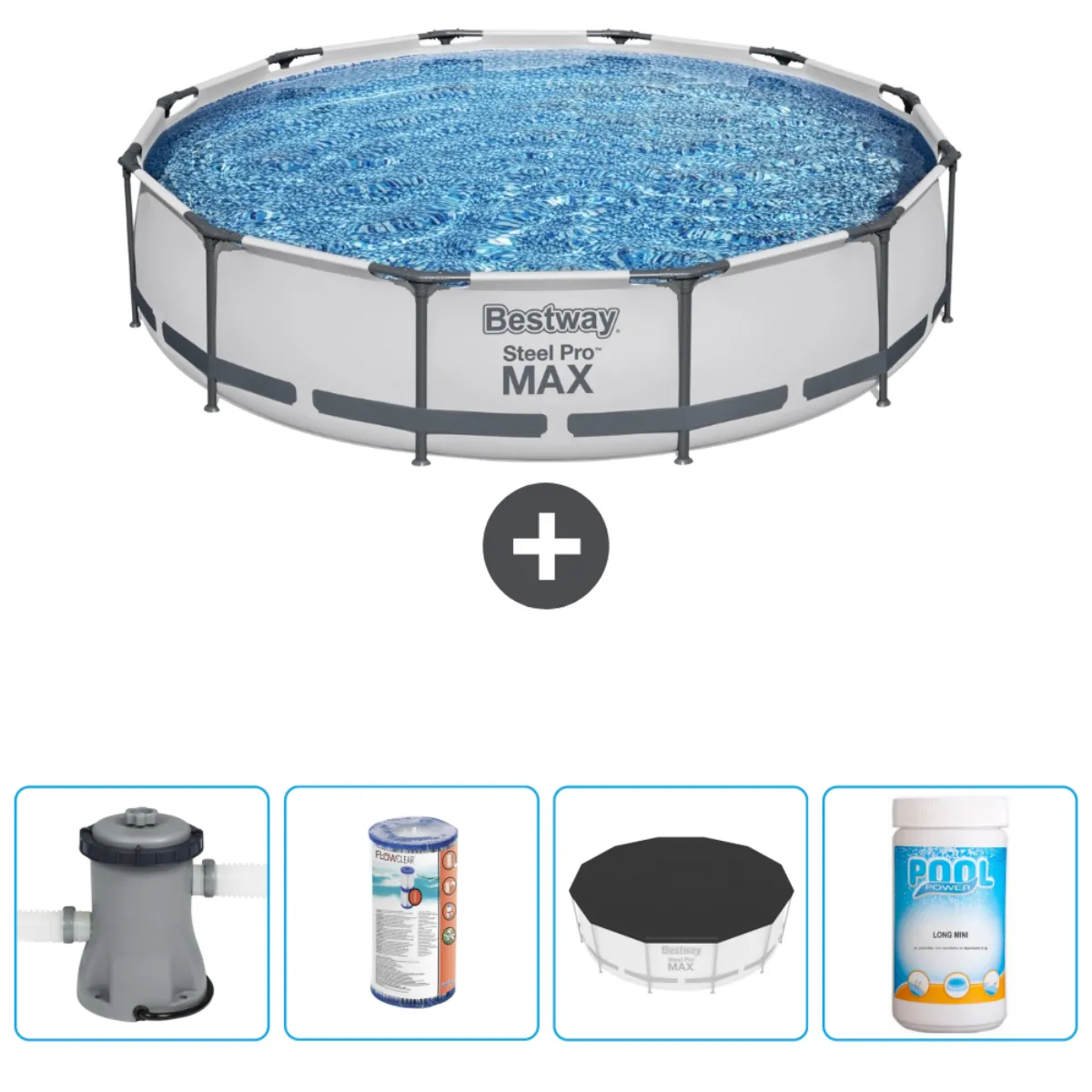 Piscine Tubulaire Ronde Steel Pro Max Bestway Le Piscine - vue 3
