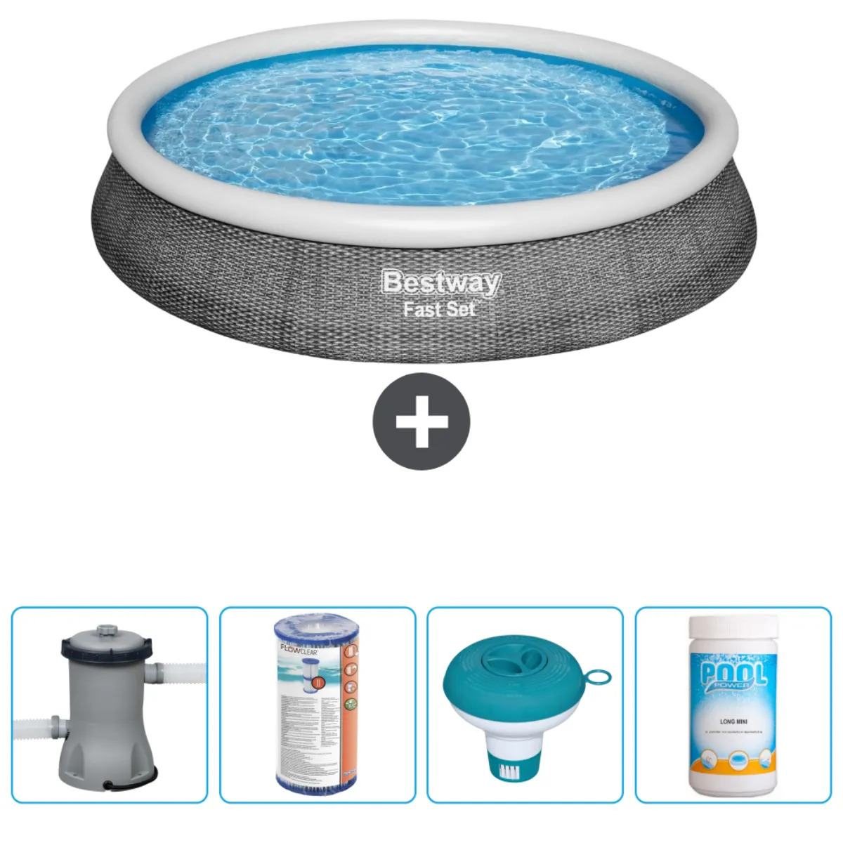 Bestway Piscine Fast Set - 396 x 84 cm