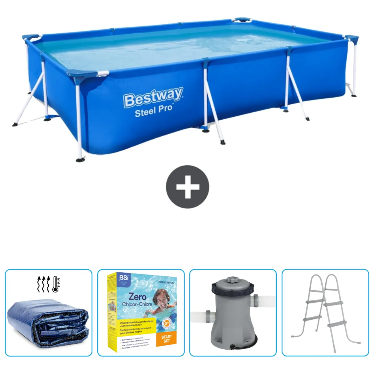 Piscine Bestway Steel Pro 300 x 201 x 66 cm - vue 3