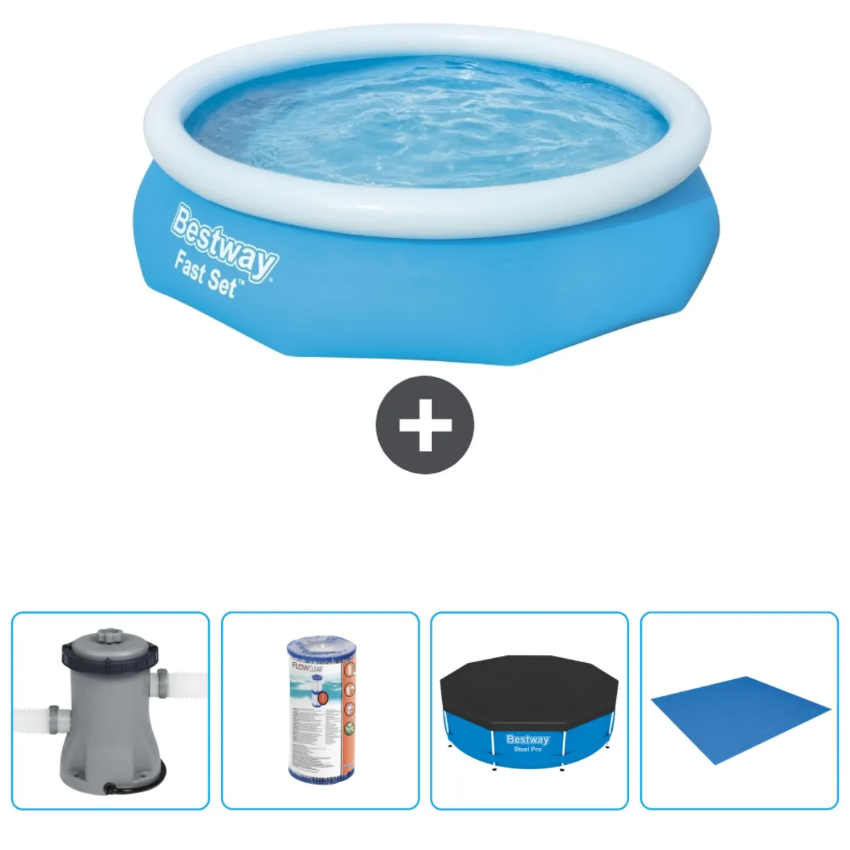 Bestway Fast Set - 305x76 cm - Bleue