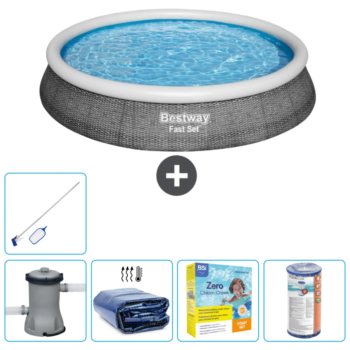 Bestway Piscine Fast Set 396 x 84 cm - vue 2